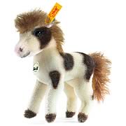 Pinto Brown/White Flecked Plush Pony